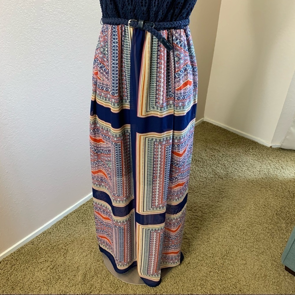 Luxology Maxi Summer Bohemian Patchwork Dress Sz.8 - image 6